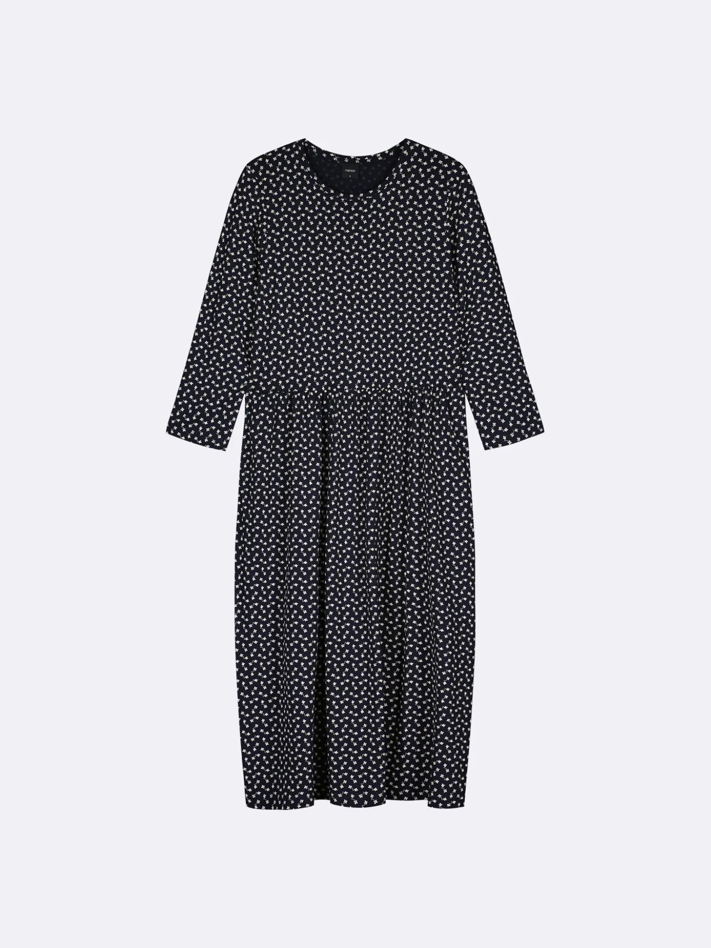 LILIANA pitkä trikoomekko - tummansininen