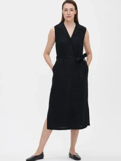 LIN pellavamekko - musta