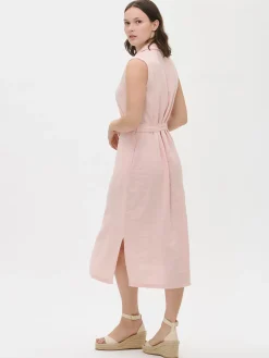 LIN pellavamekko - vaaleanpunainen