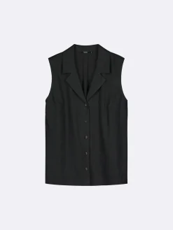 LIN pellavatoppi - musta