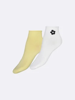 LIVIA lyhyet nilkkasukat, 2 paria - valkoinen