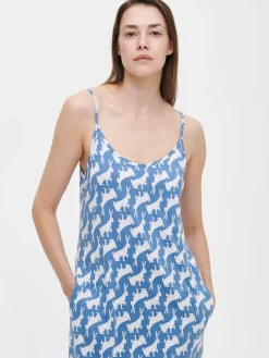 LOIKKA pitkä yöpaita - sininen