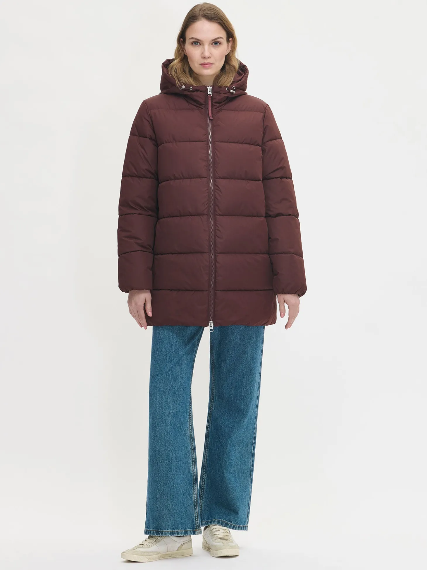 LUMI lyhyt toppatakki - Tummanruskea