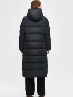 LUMI pitkä toppatakki - musta