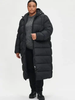 LUMI pitkä toppatakki - musta