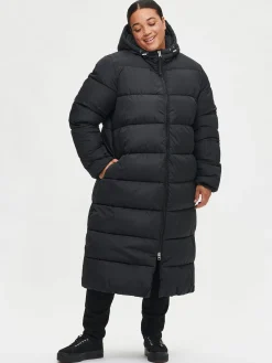 LUMI pitkä toppatakki - musta