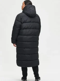 LUMI pitkä toppatakki - musta