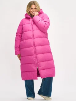 LUMI pitkä toppatakki - pinkki