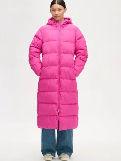 LUMI pitkä toppatakki - pinkki