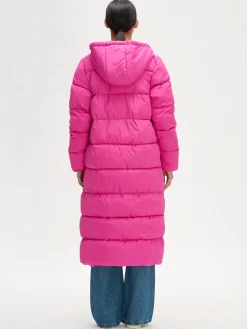 LUMI pitkä toppatakki - pinkki