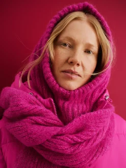 LUMI pitkä toppatakki - pinkki