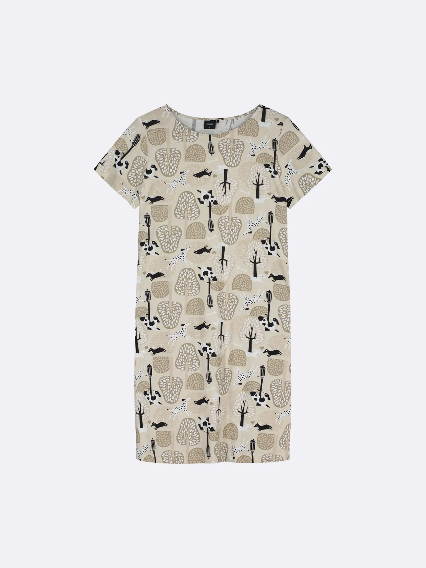 LUNA lyhyt yöpaita - beige