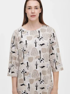 LUNA pitkä yöpaita - beige