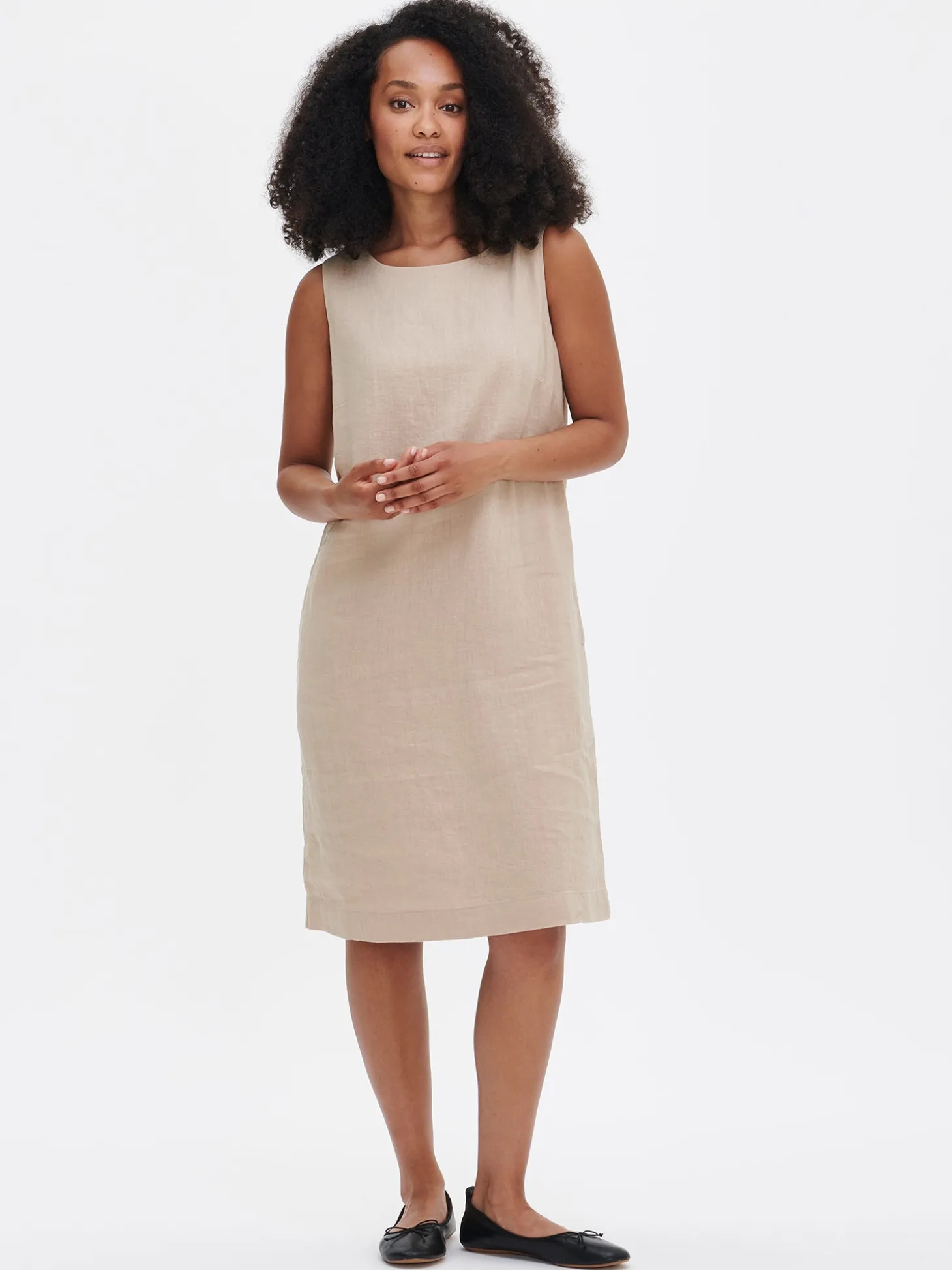 LUOTO pellavamekko - beige