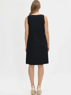 LUOTO pellavamekko - musta