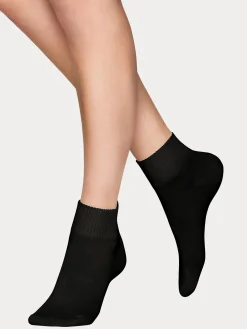 LYOCELL SNEAKER sukat, 2 paria - musta