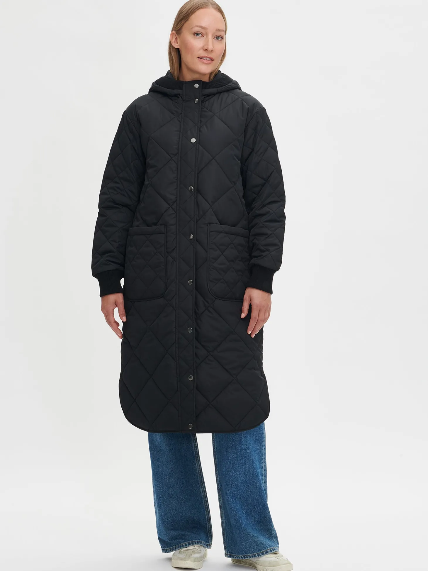 MAXI HOOD tikkitakki - musta