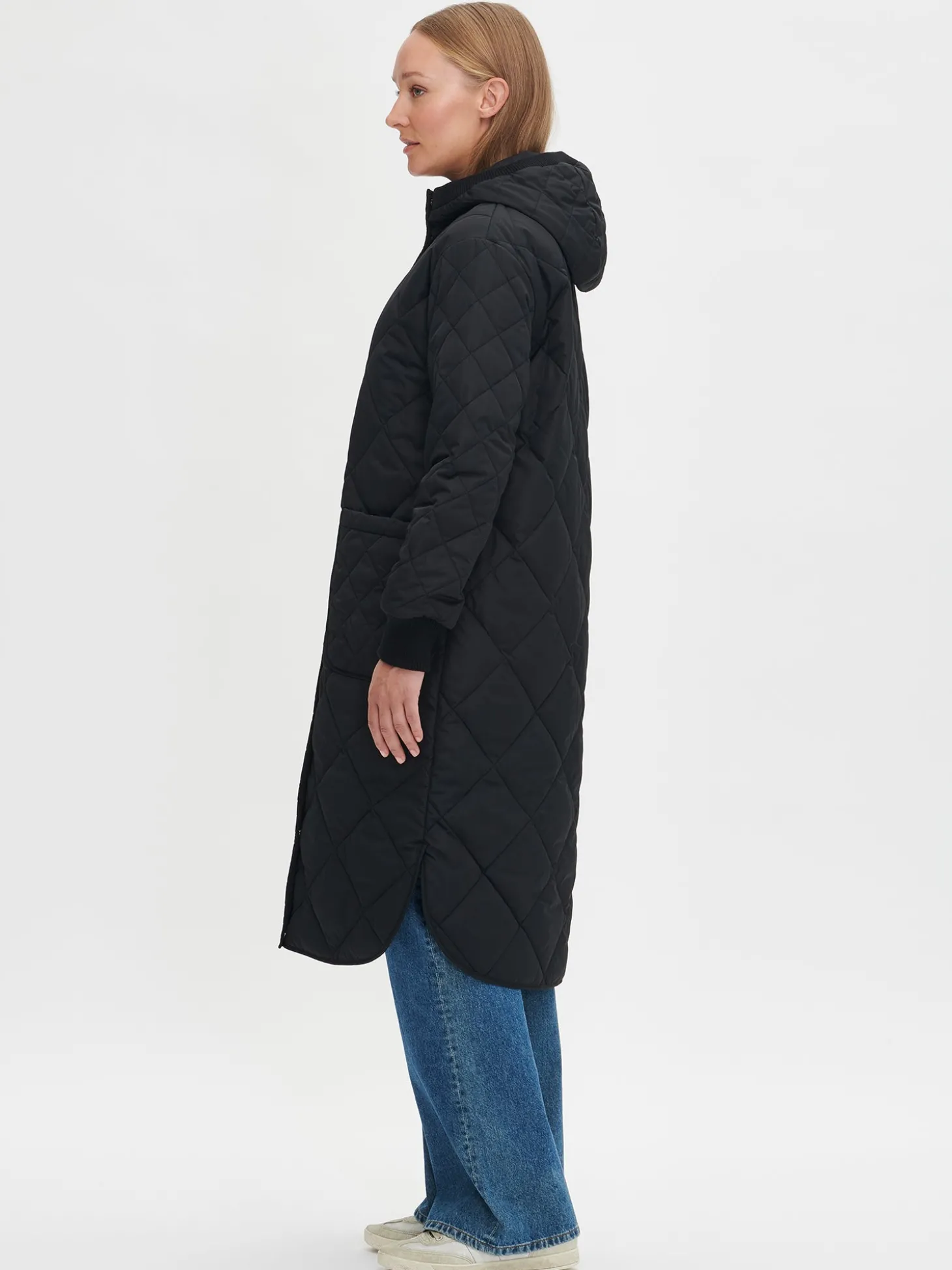 MAXI HOOD tikkitakki - musta