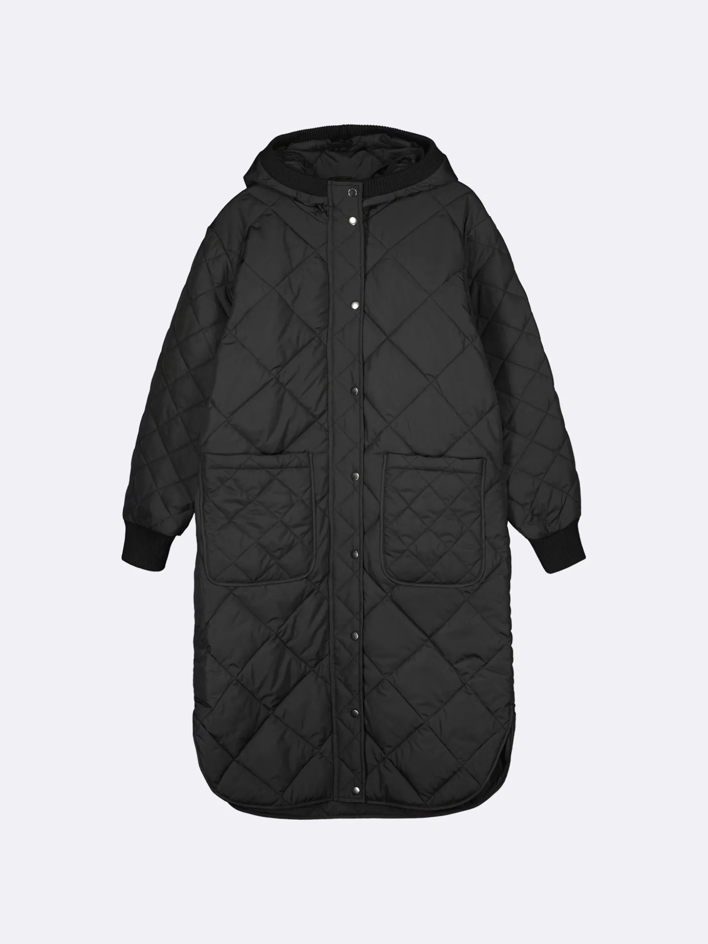 MAXI HOOD tikkitakki - musta