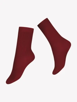 MERINO nilkkasukat - punainen