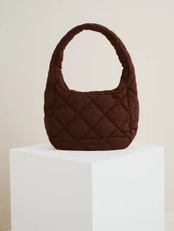 MIDI VANU olkalaukku - tummanruskea