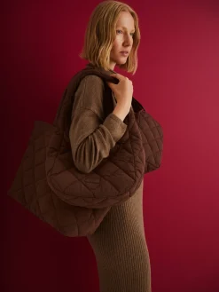 MIDI VANU olkalaukku - tummanruskea