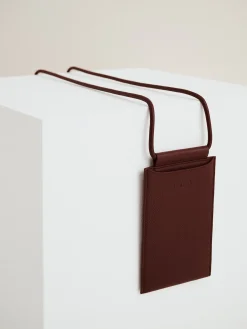 MINI NARU puhelinlaukku - tumma viininpunainen