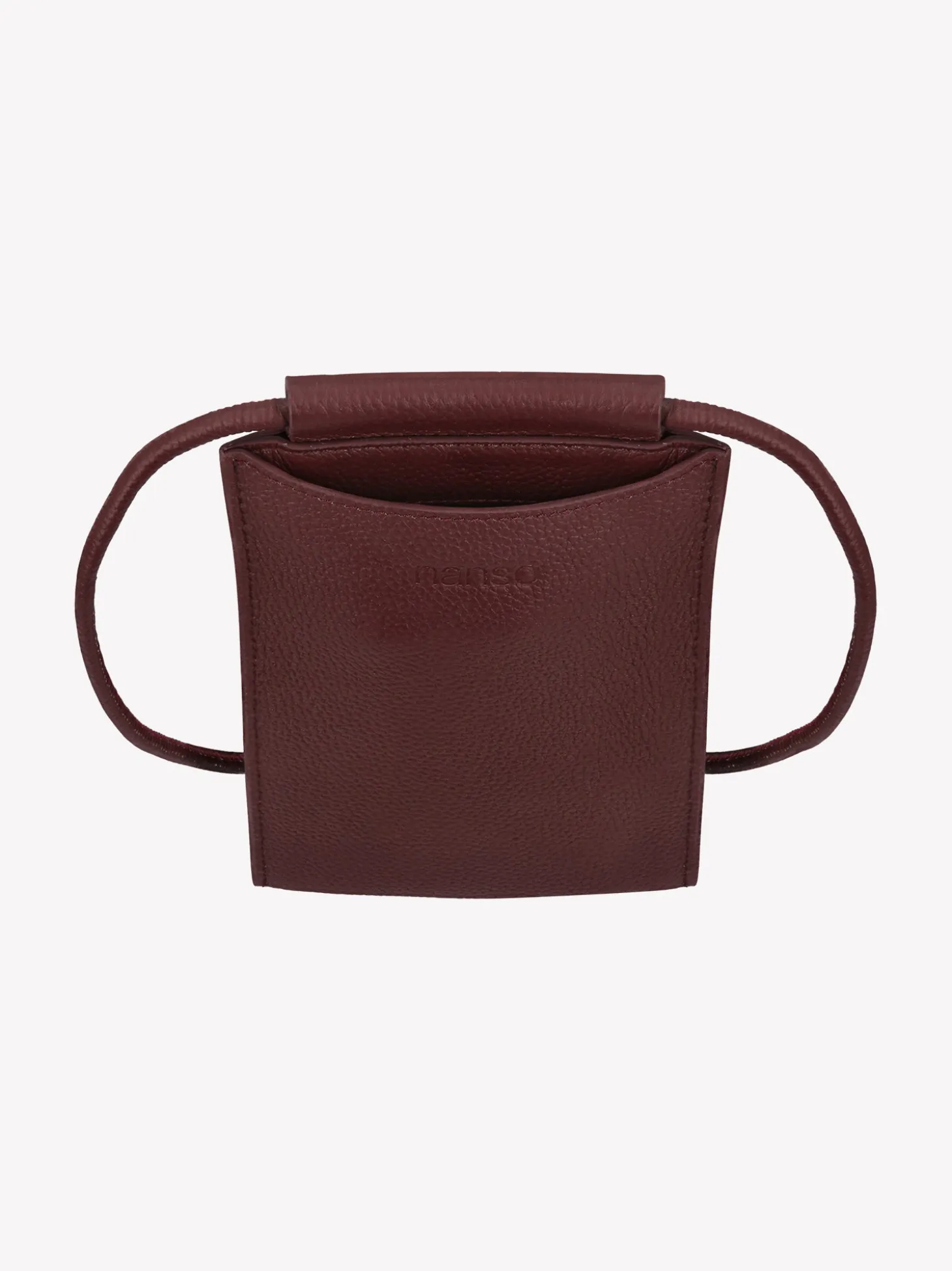 MINI NARU puhelinlaukku - tumma viininpunainen