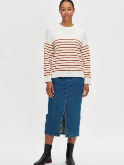 MIRA neulepusero - valko-ruskea