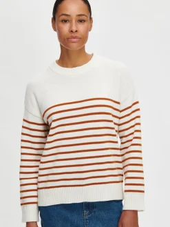 MIRA neulepusero - valko-ruskea