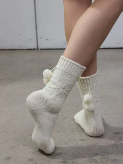 MIRIAM WOOL nilkkasukat - luonnonvalkoiset