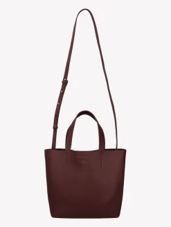 NARU TOTE nahkalaukku - tumma viininpunainen