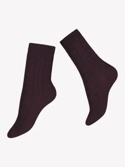 OLIVIA CASHMERE nilkkasukat - viininpunainen