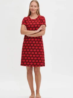 OMPPU lyhyt yöpaita - punainen