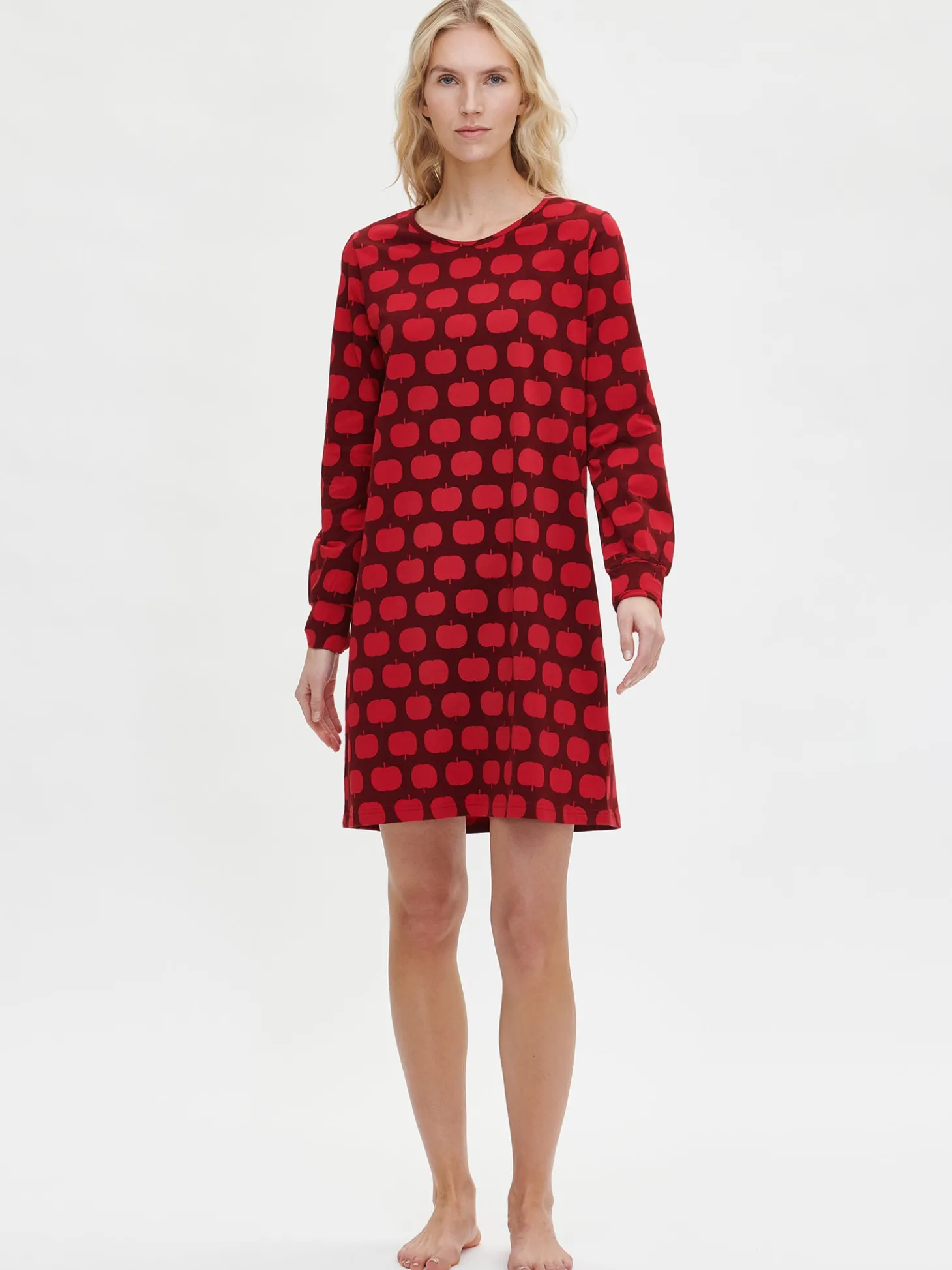 OMPPU lyhyt yöpaita - punainen