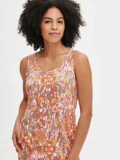 OODI pitkä hihaton yöpaita - monivärinen