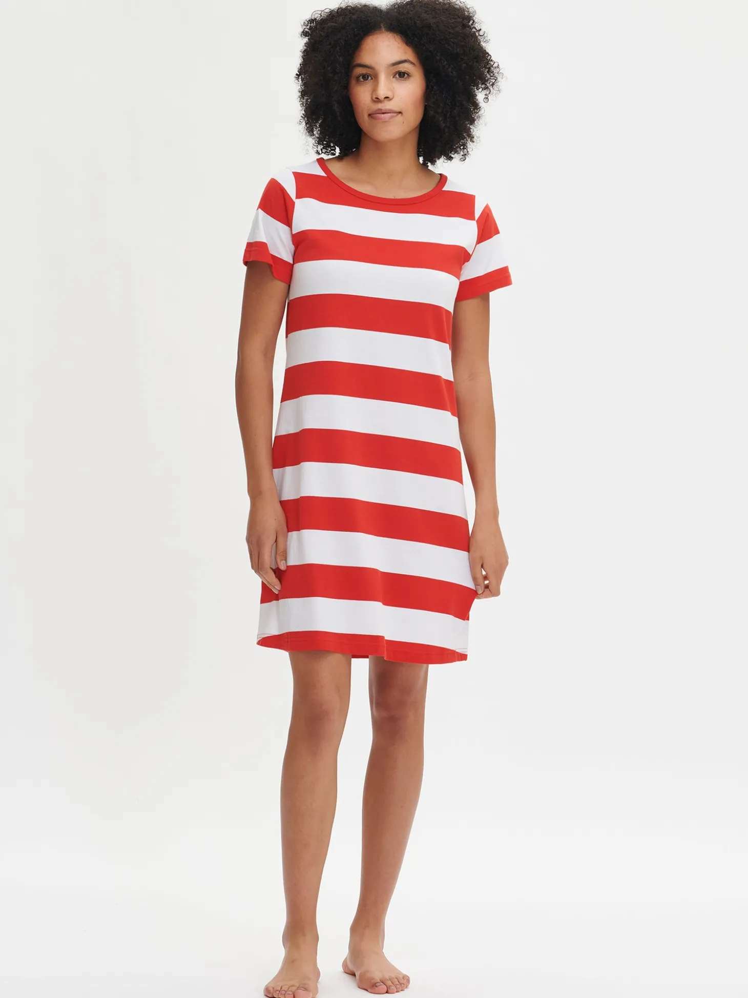 PALKKI lyhyt yöpaita - punainen