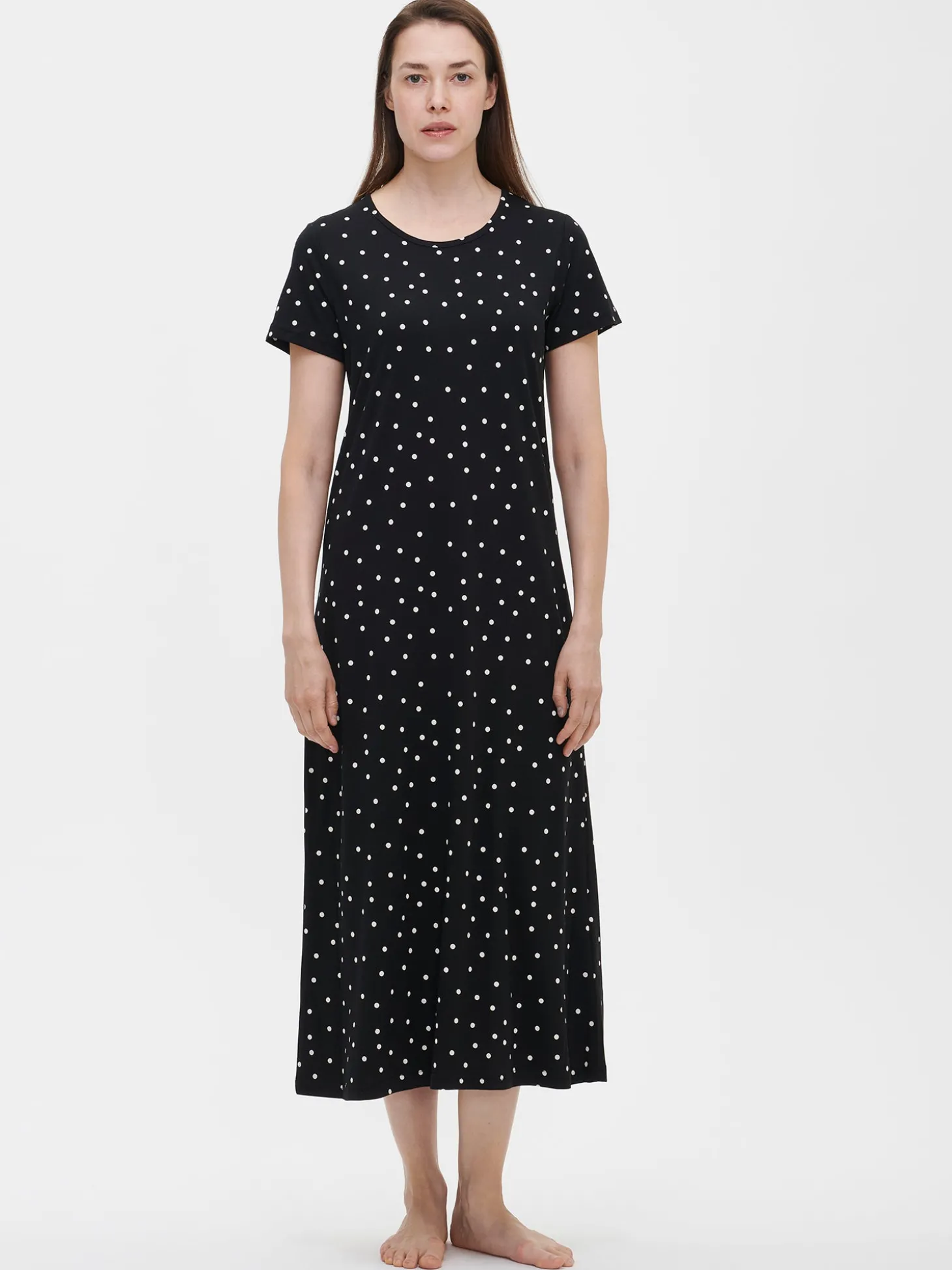 PALLO pitkä yöpaita - musta