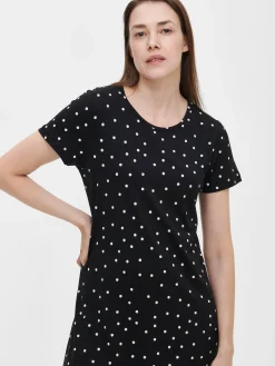 PALLO pitkä yöpaita - musta