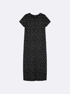 PALLO pitkä yöpaita - musta