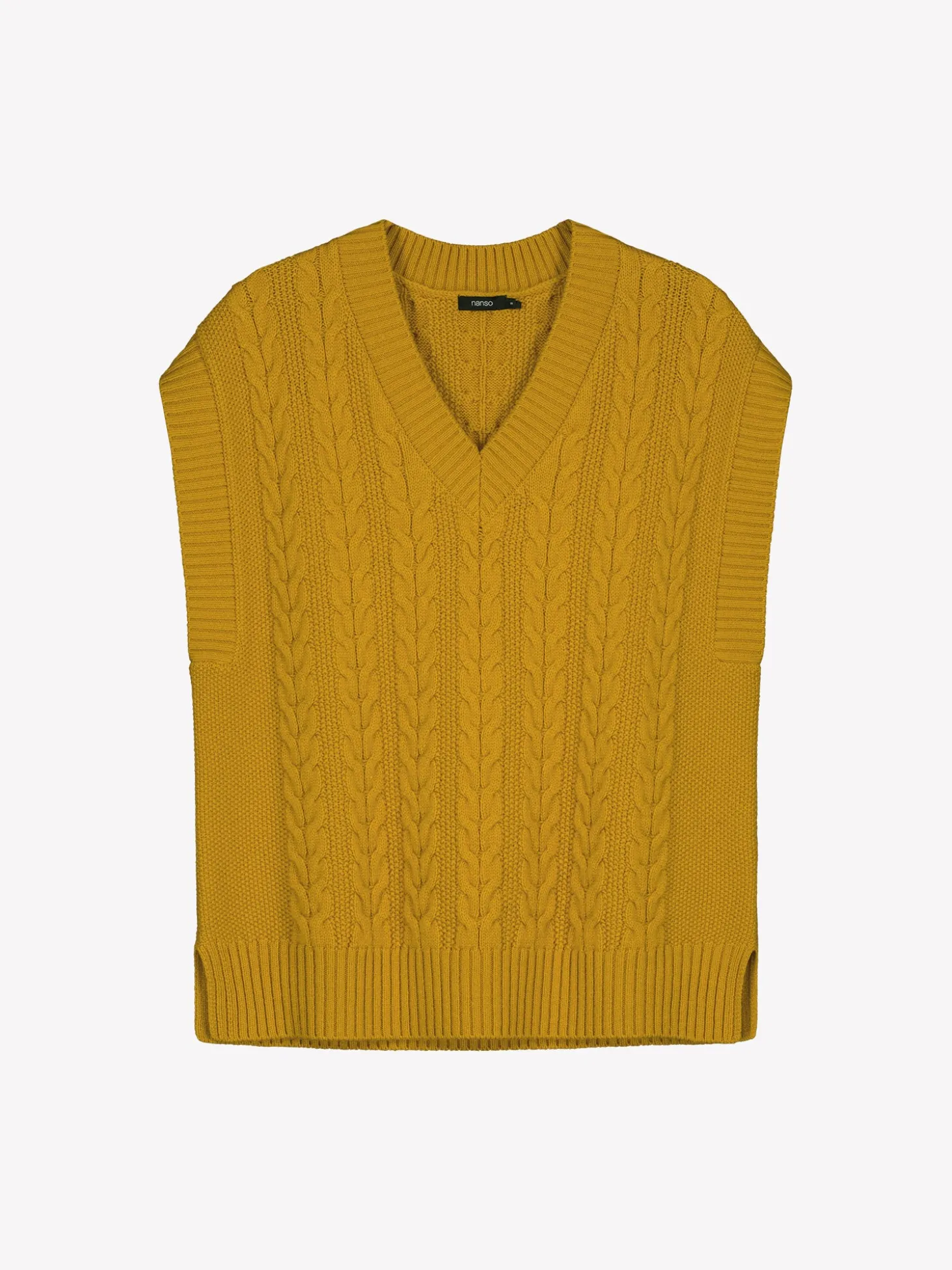 PALMIKKO neuleliivi - keltainen