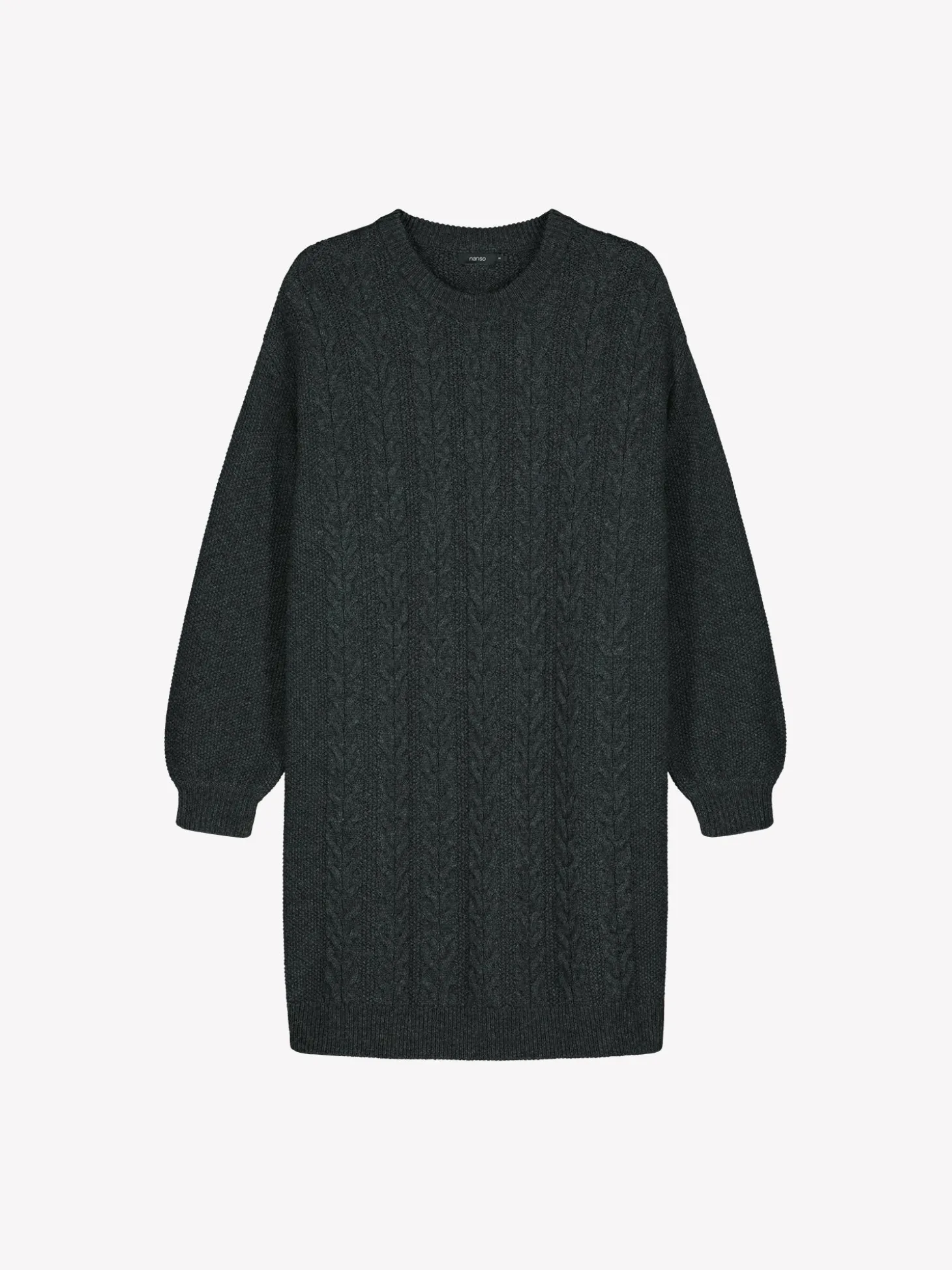 PALMIKKO neulemekko - tummanharmaa