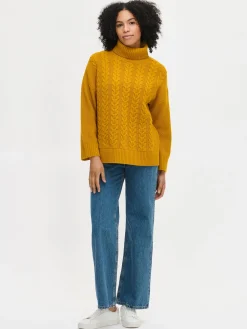 PALMIKKO neulepusero - keltainen