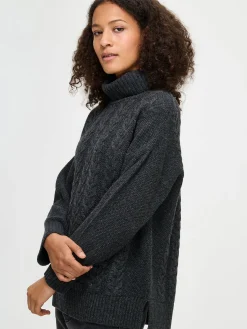 PALMIKKO neulepusero - tummanharmaa