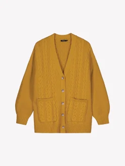 PALMIKKO neuletakki - keltainen