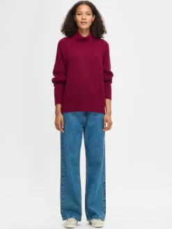 PAMELA neulepusero - viininpunainen