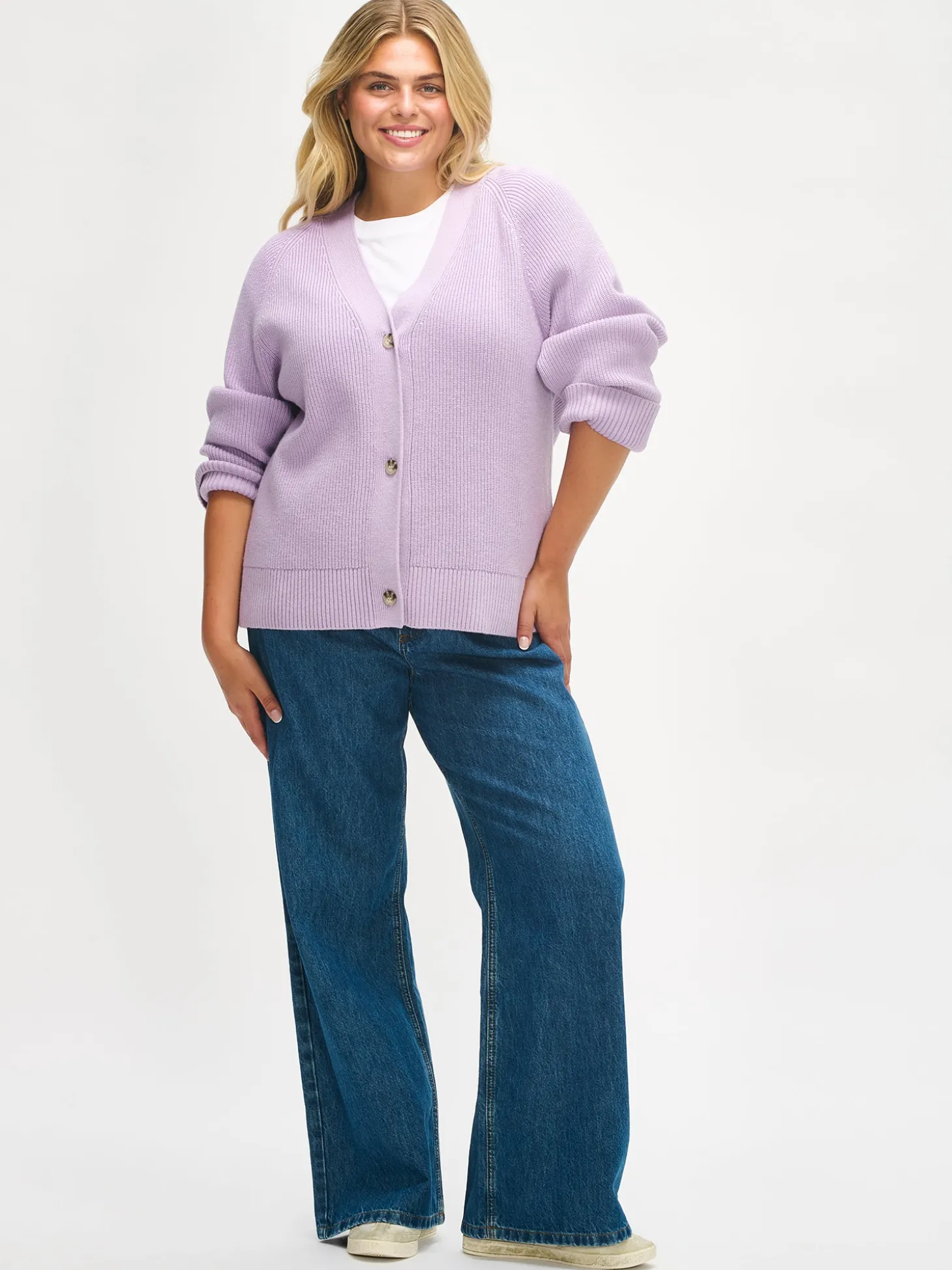 PAMELA neuletakki - lila