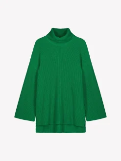 PAMELA pitkä neulepusero - vihreä