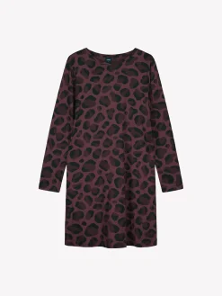 PANTTERI lyhyt pitkähihainen yöpaita - ruskea