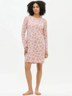 PANTTERI lyhyt pitkähihainen yöpaita - vaaleanpunainen